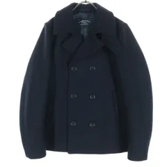 AUTHENTIC WEAR オーセンティックウェア 長袖 ピーコート S ブラック ショート丈 メンズ 古着