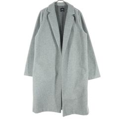 美品 ZARA ザラ 長袖 ロングコート L グレー レディース 古着