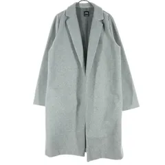 美品 ZARA ザラ 長袖 ロングコート L グレー レディース 古着