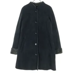 COMME CA DU MODE コムサデモード 長袖 ムートンコート 9 ブラック レディース 古着