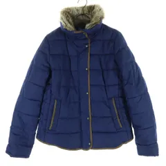 OLD NAVY オールドネイビー 長袖 フェイクファー 中綿ジャケット M ネイビー レディース 古着