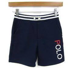 ポロラルフローレン ショートパンツ ボトムス スウェット 裏起毛 キッズ 男の子用 6サイズ ネイビー POLO RALPH LAUREN 【中古】