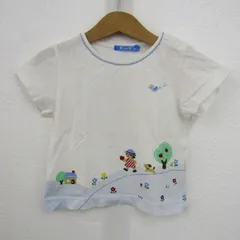 ファミリア 半袖Ｔシャツ トップス 肩スナップ コットン ベビー 女の子用 90サイズ ホワイト Familiar 【中古】