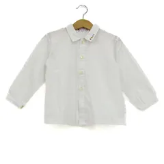 ファミリア 長袖シャツ トップス ファミ＆リア キッズ 男の子用 100サイズ ホワイト Familiar 【中古】