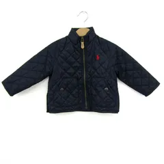 ラルフローレン キルティングジャケット ブルゾン ジャンパー アウター ベビー 男の子用 18Mサイズ ネイビー RALPH LAUREN 【中古】