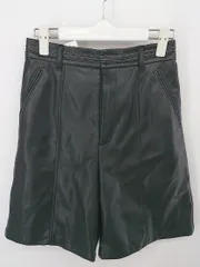 ◇ PAGEBOY ページボーイ エコレザーステッチ フェイクレザー ショートパンツ サイズF ブラック レディース P  【中古】 【1210280035794】のサムネイル