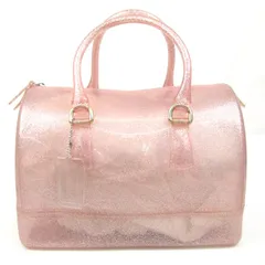 フルラ キャンディバッグ ボストンバッグ ビニール ラメ ハンドバッグ 鞄 ブランド レディース ピンク Furla 【中古】のサムネイル