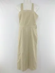 ◇ tocco closet トッコ クローゼット 切り替え プリーツ ロング ジャンパースカート サイズM ベージュ レディース P  【中古】 【1210280036166】