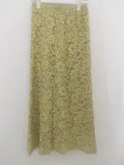 ◇ fifth フィフス レース編み ロング ナロー スカート イエロー系 レディース P  【中古】 【1210310005254】