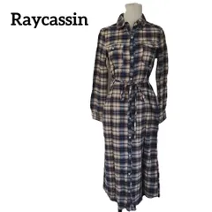 Raycassinレイカズン ネルシャツ ワンピース ロング 長袖 チェック フリーサイズ