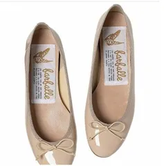 farfalle ベージュ エナメルバレエシューズ FF223K017A  11 37