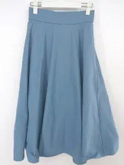 ◇ N. Natural Beauty Basic ウエストゴム ロング フレア スカート サイズM ブルー系 レディース P  【中古】 【1211020005664】