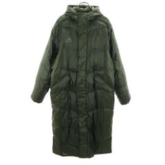 adidas アディダス ストライプ柄 トレーニング 中綿 ベンチコート XO カーキ ビックサイズ メンズ 古着