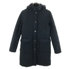 Traditional Weatherwear トラディショナルウェザーウェア 英国製 キルティングコート 36 ネイビー 裏ボア レディース 古着のサムネイル