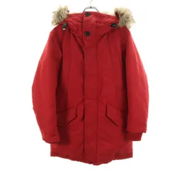 UNIQLO ユニクロ ウルトラウォーム ハイブリッド ダウンコート S レッド メンズ 古着