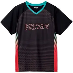 victas(ヴィクタス) V-TS417 タッキュウハンソデTシャツ (532402-9000)、レッド