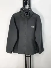 THE NORTH FACE ザノースフェイス フリース タートルネックフリース ジャケット チャコール グレー L