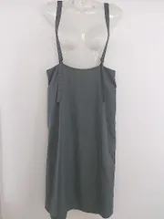 ◇ studio CLIP スタディオクリップ 膝下丈 ジャンパースカート サイズM チャコールグレー レディース P  【中古】 【1211030001069】