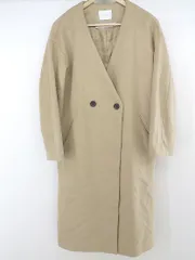 ◇ HARE ハレ 長袖 ノーカラー コート サイズM ベージュ レディース P  【中古】 【1211040000465】