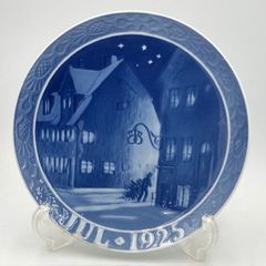 ロイヤルコペンハーゲン イヤープレート 1921年 美品 街角の古い家