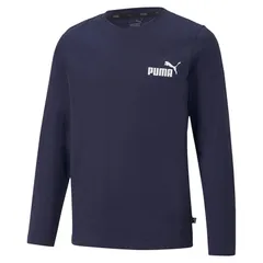 プーマ PUMA ESS NO.1 ロゴ LS Tシャツ ウェア (588985)、(06)ﾋﾟｰｺｰﾄ