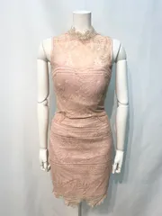 2011 Andy アンディ キャバクラ ドレス 総レース ノースリーブ タイト ミニ キャバドレス S