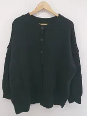 ◇ LOWRYS FARM ローリーズファーム 長袖 ニットカーディガン サイズF ブラック レディース P  【中古】 【1211070007069】