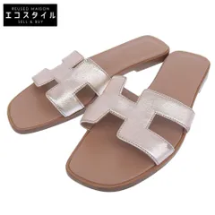 美品　HERMES オラン　37.5(24〜24.5) HERMES サンダル オラン37.5