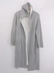 ◇ green label relaxing UNITED ARROWS フーディー 長袖 ロング カーディガン グレー レディース P  【中古】 【1211080001057】