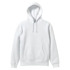 ユナイテッドアスレ UnitedAthle 10.0オンス CVCスウェットプルオーバーパーカ カジュアルスウェットパーカー (561801-1)、ﾎﾜｲﾄ