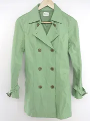 ◇ ◎ ELLE エル ベルト付 長袖 トレンチ コート サイズ40 グリーン レディース P  【中古】 【1211100013626】のサムネイル