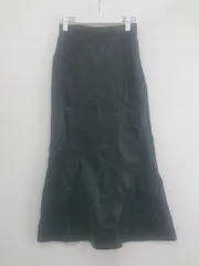 ◇ Aunt Marie's アントマリーズ フェイクレザー ロング タイト ナロー スカート サイズF ブラック レディース P  【中古】 【1211100015637】