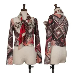 ジャンポールゴルチエ ファムJean Paul GAULTIER FEMME スカーフ付きプリントカットソー 赤他40