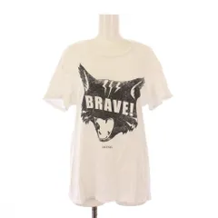 ディーゼル DIESEL Tシャツ カットソー 半袖 クルーネック ロゴ プリント バイカラー M 白 ホワイト 黒 ブラック /BB