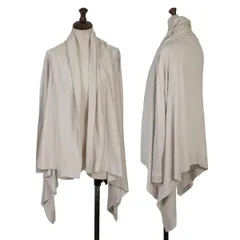 バオバオ イッセイミヤケBAO BAO ISSEY MIYAKE コットンレーヨン樹脂プリントボタンレスカーディガン ベージュM位