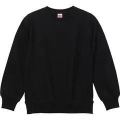 unitedathle(ユナイテッドアスレ) 12OZHWクルーネックスウェット カジュアルスウェットトレーナー (576401-2)、ブラック