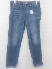 ◇ SOMETHING サムシング EDWIN カットオフ スキニー デニム ジーンズ パンツ サイズS ブルー系 レディース P  【中古】 【1211110005079】