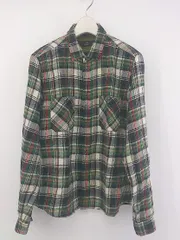 ◇ BEAUTY & YOUTH UNITED ARROWS チェック 長袖 シャツ サイズM ホワイト系 ブラック マルチ メンズ P  【中古】 【1211120002914】