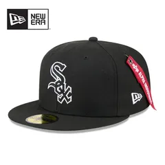 [新品/希少コラボ] NEW ERA / ニューエラ　Alpha Industrial X Mlb Chicago White Sox Black 59Fifty Cap　ホワイトソックス　村上宗隆