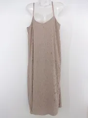 ◇ N. Natural Beauty Basic ロング キャミソールワンピース サイズM ピンクベージュ系 レディース P  【中古】 【1211140008002】
