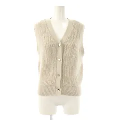 フレイアイディー FRAY I.D 25SS ニットジレニットベスト リネン混 F ベージュ /HK ■OS