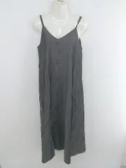 ◇ furryrate ファーリーレート サテン調 膝下丈 キャミソールワンピース サイズF グレー系 レディース P  【中古】 【1211140007739】