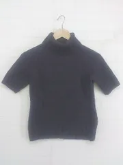 ◇ UNTITLED アンタイトル タートルネック 半袖 ニット カットソー サイズ9 ブラウン レディース P  【中古】 【1211150007194】