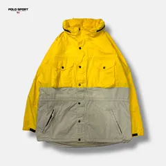 90s POLO SPORTS Ralph Lauren ヴィンテージマウンテンパーカー イエロー×ベージュ