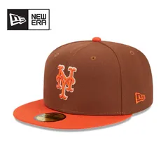[新品/US輸入] NEW ERA / ニューエラ　Fitted Harvest 5950 New York Mets　Brown/Orange　ニューヨーク　メッツ　サイドパッチ