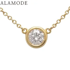 TIFFANY&Co.(ティファニー) D0.33 エルサ・ペレッティ バイザヤード シングル ダイヤモンド ペンダント イエローゴールド K18YG 2.0g ネックレス ジュエリー 1PD ゴールド金 41100099379【中古】【アラモード】