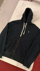 斗山 ポロラルフローレン 黒色 フードジップアップ XL 105