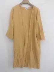 ◇ ABITOKYO アビトーキョー ロング 七分袖 カーディガン ガウン サイズL オレンジ イエロー系 レディース P  【中古】 【1211160001991】