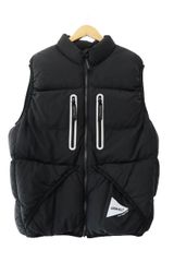 アンドワンダー and wander ×Gramicci グラミチ DOWN VEST ロゴ ライン ダウン ベスト GUJ4-F3001-M L 黒ブラック ブランド古着ベクトル 中古251222