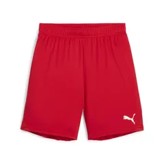 PUMA(プーマ) teamGOAL ゲームショーツ Jr サッカー ウェア ゲームパンツ 706376、(01)プーマレッド/ホワイト